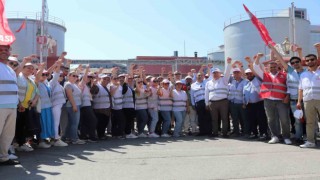 Zeytinyağı fabrikası işçileri 31 gündür grevde