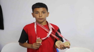 12 yaşındaki Ağrılı sporcu, 3. Türkiye şampiyonluğuna ulaştı