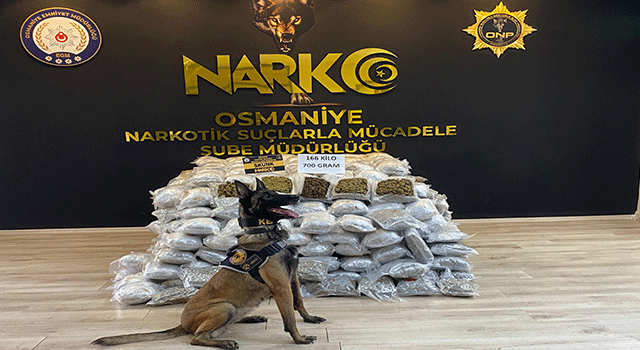 166 Kilo Uyuşturucu Madde Ele Geçirildi