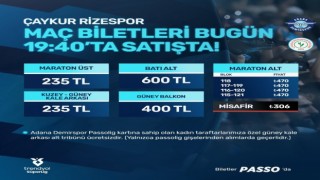 Adana Demirspor - Çaykur Rizespor maçının biletleri satışa çıktı