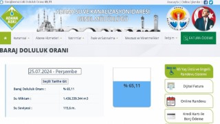 Adanada Çatalan Barajı doluluk oranı yüzde 65,11e düştü