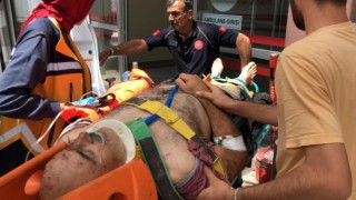 Adıyamanda inşaat iskelesi çöktü: 3 ağır yaralı