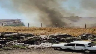 Adıyamanda kuru ot yangını korkuttu