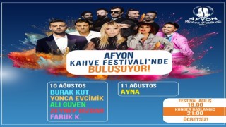 Afyon Kahve Festivalinde 90lar rüzgârı esecek
