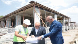 Ağrı Valisi Koç, Emniyet Müdürlüğü yeni hizmet binası inşaatını denetledi
