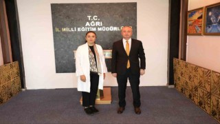 AK Parti Ağrı Milletvekili Kilerci, Milli Eğitim Müdürü Kökreki ziyaret etti