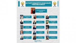 AK Parti Osmaniye İl Başkanlığı'nda Yeni Görev Dağılımı Yapıldı