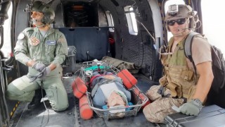 Aladağlarda yaralanarak mahsur kalan İspanyol turist helikopterle kurtarıldı