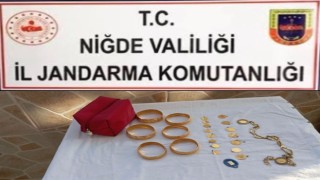 Altın hırsızı jandarma tarafından yakalandı