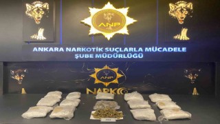 Ankarada 10 kilogram esrar ele geçirildi
