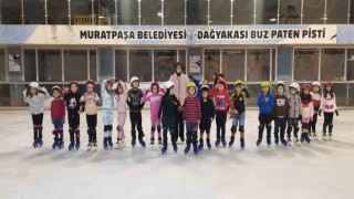 Antalyada buz paten pisti meraklılarını bekliyor
