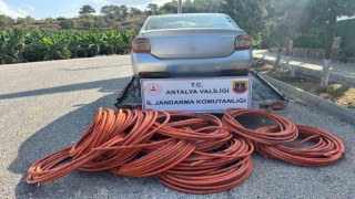 Antalyada enerji nakil kablosu hırsızlığı: 2 kişi yakalandı