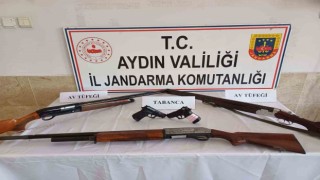 Aydında 10 adet ruhsatsız silah ele geçirildi