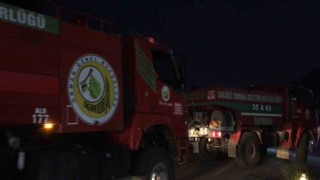 Aydındaki yangında gece görüşlü yangın söndürme helikopterleri tam mesai yapıyor
