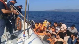 Ayvacık açıklarında 96 kaçak göçmen yakalandı