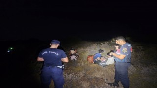 Ayvalıkta 5i çocuk, 10 düzensiz göçmen Sahil Güvenlik Koldes ve Jandarma timlerince yakalandı