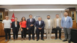 Başkan Büyükkılıça, İnşaat Mühendisleri Odası Başkanı Arıdan ziyaret