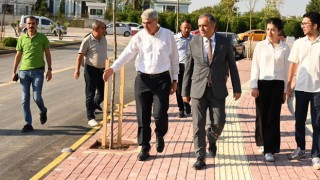 Başkan Çenet ve Vekil Gülsoy, Vali Konağı Bulvarı’nda İncelemelerde Bulundu