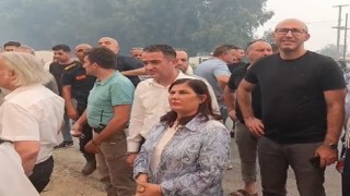 Başkan Çerçioğlu yangın bölgesinde