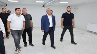 Başkan Dursun inşaatı süren Ana Kucağı kreşindeki çalışmaları inceledi