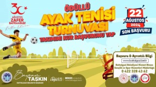 Battalgazide ayak tenisi turnuvası heyecanı