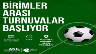 Belediye personelleri halı sahada stres atacak