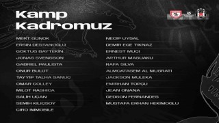 Beşiktaş, Samsunspor maçı için kamp kadrosunu açıkladı