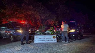 Bilecikte çalınan motosikleti jandarma ekipleri buldu
