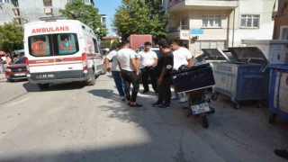 Bilecikte seyir halinde devrilen motorlu bisiklet sürücüsü yaralandı