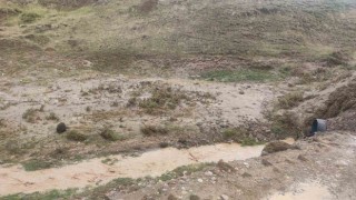 Bingölde yağmurun ardından sel meydana geldi