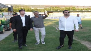 Bodrum FK stadyumundaki son gelişmeleri yerinde inceledi