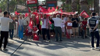 Bodrumda Gazzeye destek yürüyüşü düzenlendi