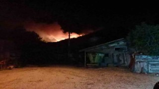 Boludaki orman yangını 2nci gecesinde