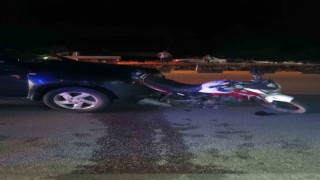 Burdur-Antalya yolunda otomobil motosiklete çarptı: 1 yaralı