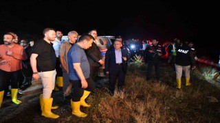 Büyükşehir, Bünyandaki sel felaketinde 24 iş makinesi ve 71 personel ile görev aldı