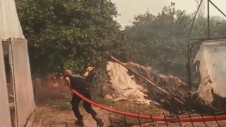 Büyükşehir ekipleri, yangına hızla müdahale etti