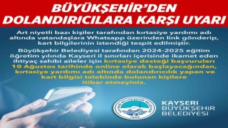 Büyükşehirden dolandırıcılık uyarısı