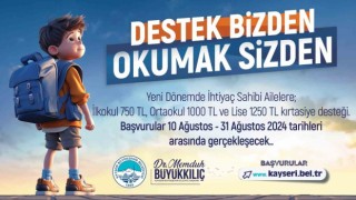 Büyükşehirin kırtasiye desteği için başvurular başladı