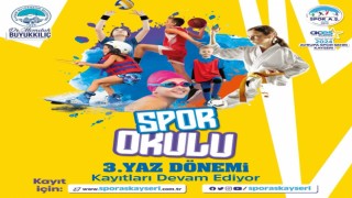 Büyükşehirin yoğun ilgi gören 3üncü Yaz Dönemi Spor Okulları kayıtları devam ediyor