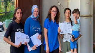 Çalışmak için geldiler sağlık taramasından geçtiler