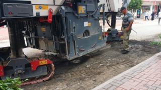 Çarşı Merkezinde Yol Çalışması Başladı