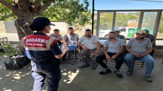Çinede vatandaşlara yangın riskleri anlatıldı