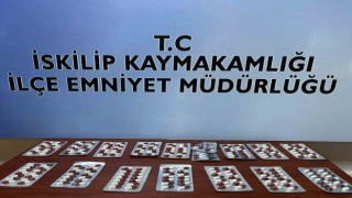 Çorumda 214 adet sentetik hap ele geçirildi: 1 gözaltı