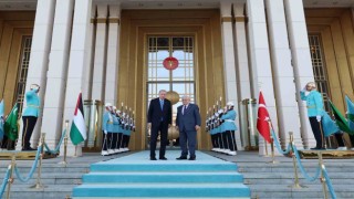 Cumhurbaşkanı Erdoğan, Filistin Devlet Başkanı Abbas ile bir araya geldi