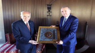 Cumhurbaşkanı Erdoğan, MHP Genel Başkanı Bahçeli ile bir araya geldi