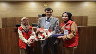 Damla Gönüllülük Hareketi ekibi Başkan Kahveciyi ziyaret etti