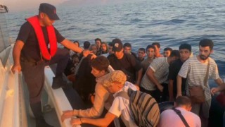Datça açıklarında 27 düzensiz göçmen kurtarıldı