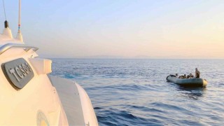 Datçada Yunanistanın geri ittiği 21 düzensiz göçmen kurtarıldı