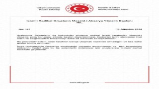 Dışişleri Bakanlığı: Mescid-i Aksaya baskın düzenlenmesi tırmanmayı daha da artıracak bir kışkırtmadır