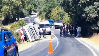 Domaniçte devrilen hafriyat kamyonunun sürücüsü hayatını kaybetti